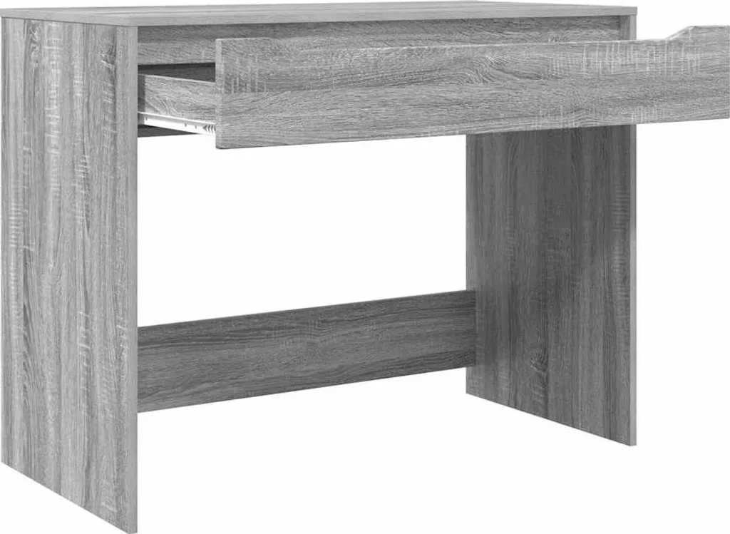 Scrivania Ufficio Eleganz Grigio Sonoma | 154,5 X 78,5 X 37 Cm, In Legno, Salvaspazio, Moderna E Facile Da Pulire