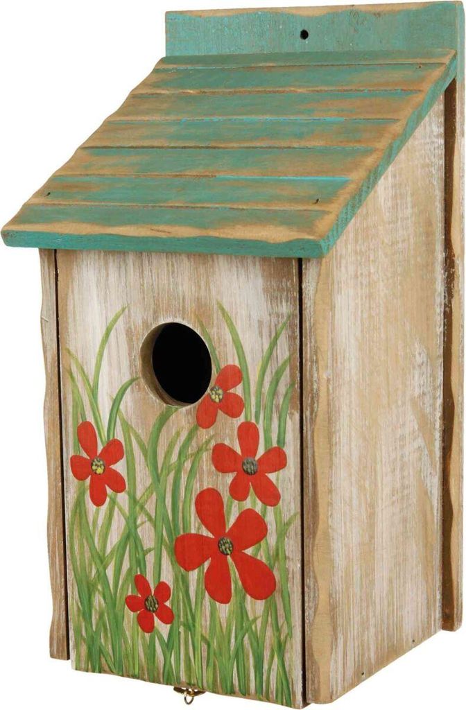 TRIXIE Nistkasten für Kohlmeisen - diverse - 15 × 28 × 14 cm/ø 3,3 cm