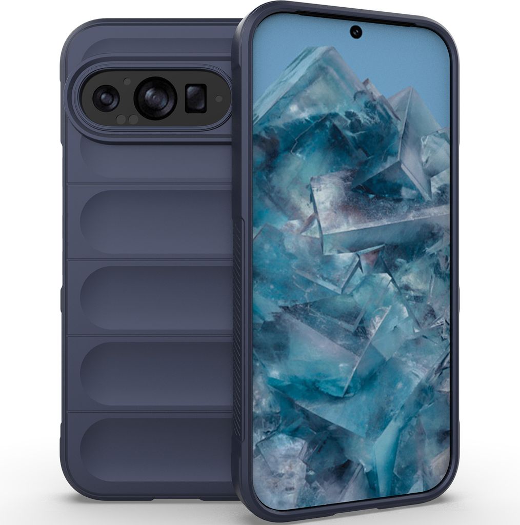 Handyhülle für Google Pixel 10 Weich TPU Silikon Stossfest Anti-rutsch Hülle Dunkelblau