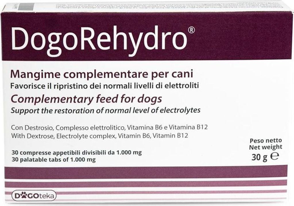 Dogoteka - Comprimés électrolytiques DogoRehydro - 30 Image du produit 