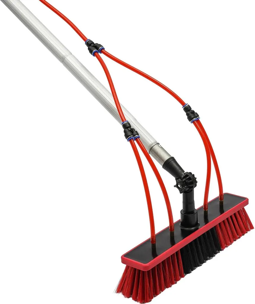 Nettoyant Vitres Longue Perche 8m - Kit Complet avec Pompe et Tête Pivot