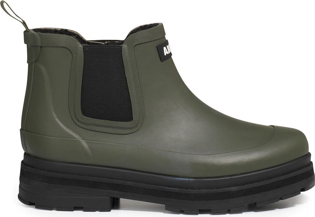 Aigle Soft Rain Fur Stiefeletten Grün EU 37 Frau Grün EU 37
