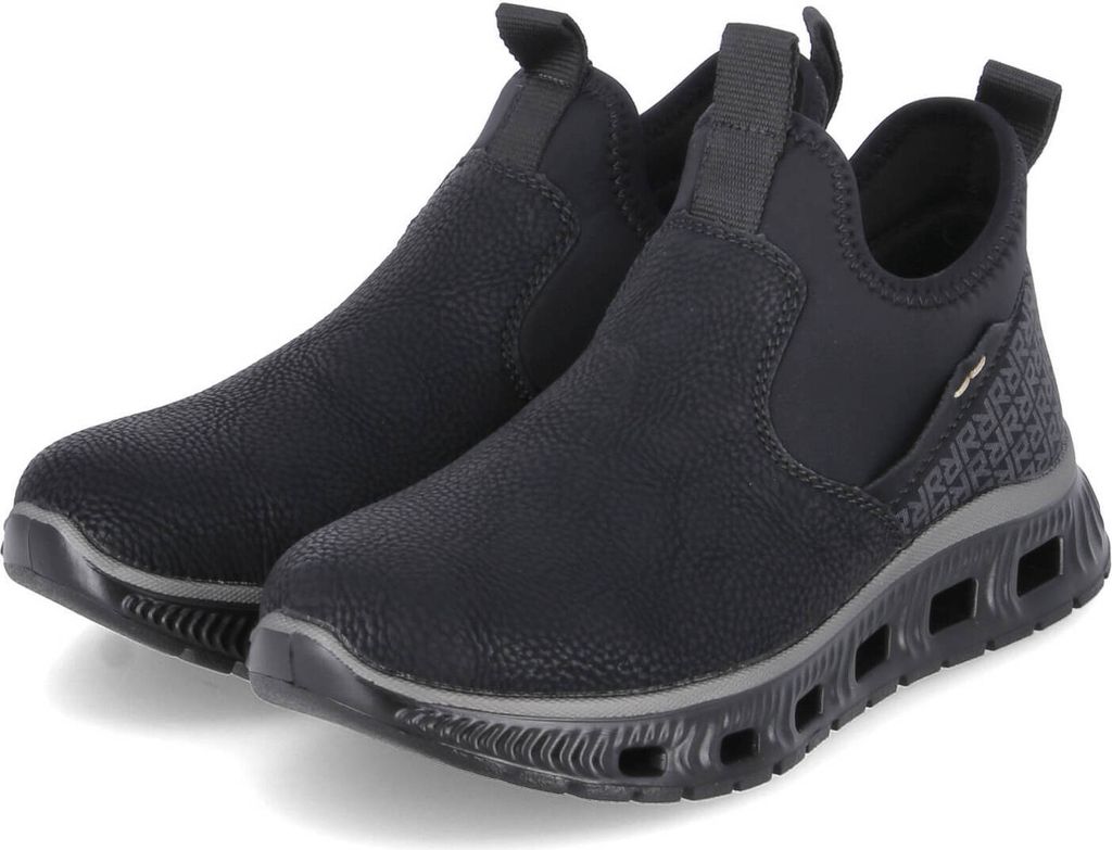 Rieker slip-on tenisky dámske textilné a syntetické čierne Obrázok produktu 