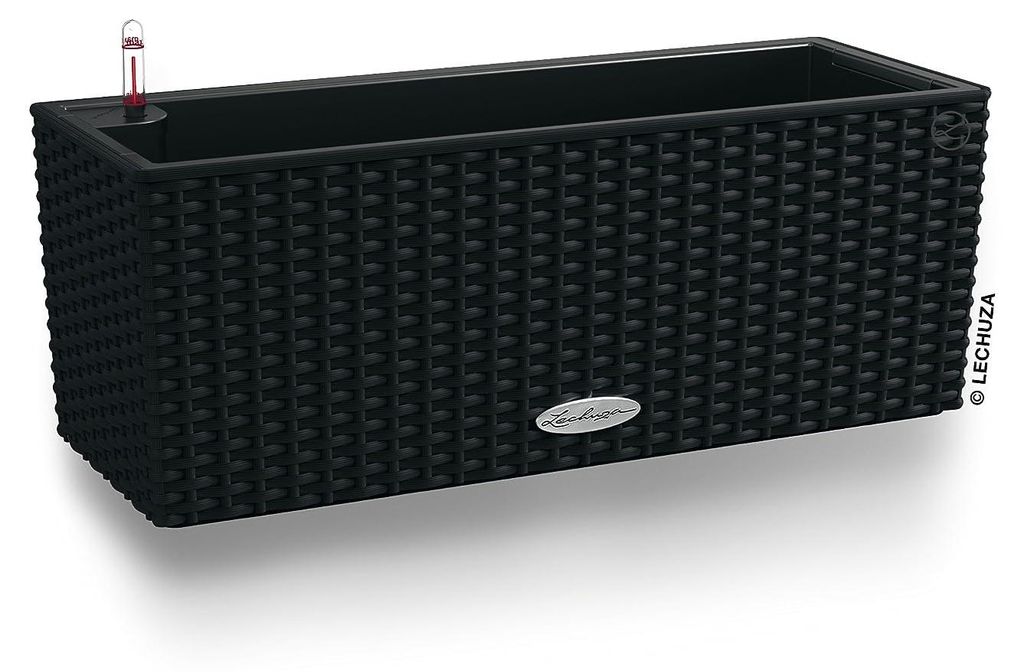 LECHUZA Bac à plantes BALCONERA Cottage 50 noir graphite | Image du produit 