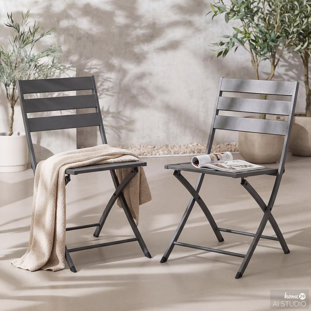 KLAPPSTUHL - 2er-Set - Stahl