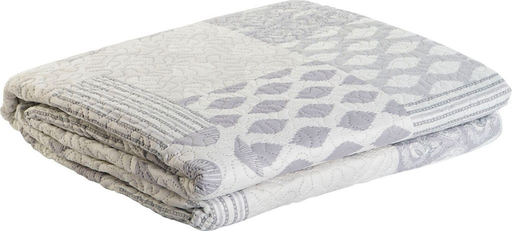 Přikrývka DKD Home Decor Beige Grey King o rozměrech 270 x Obrázek produktu 
