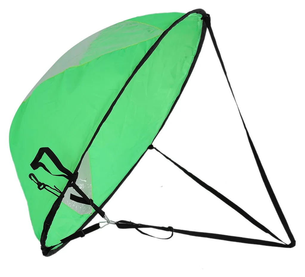 Voile Amovible pour Navigation Kayak et Canoë - Accessoire de Vent Vert