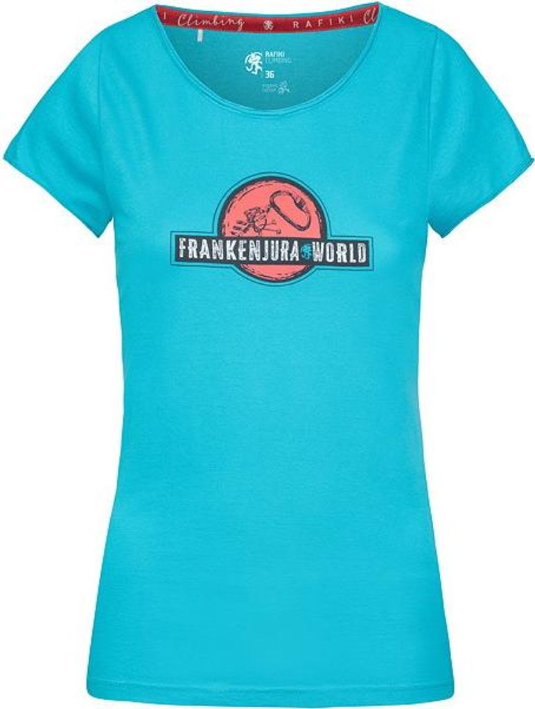 Damen-T-Shirt RAFIKI JAY, Peacock blue Größe: 36