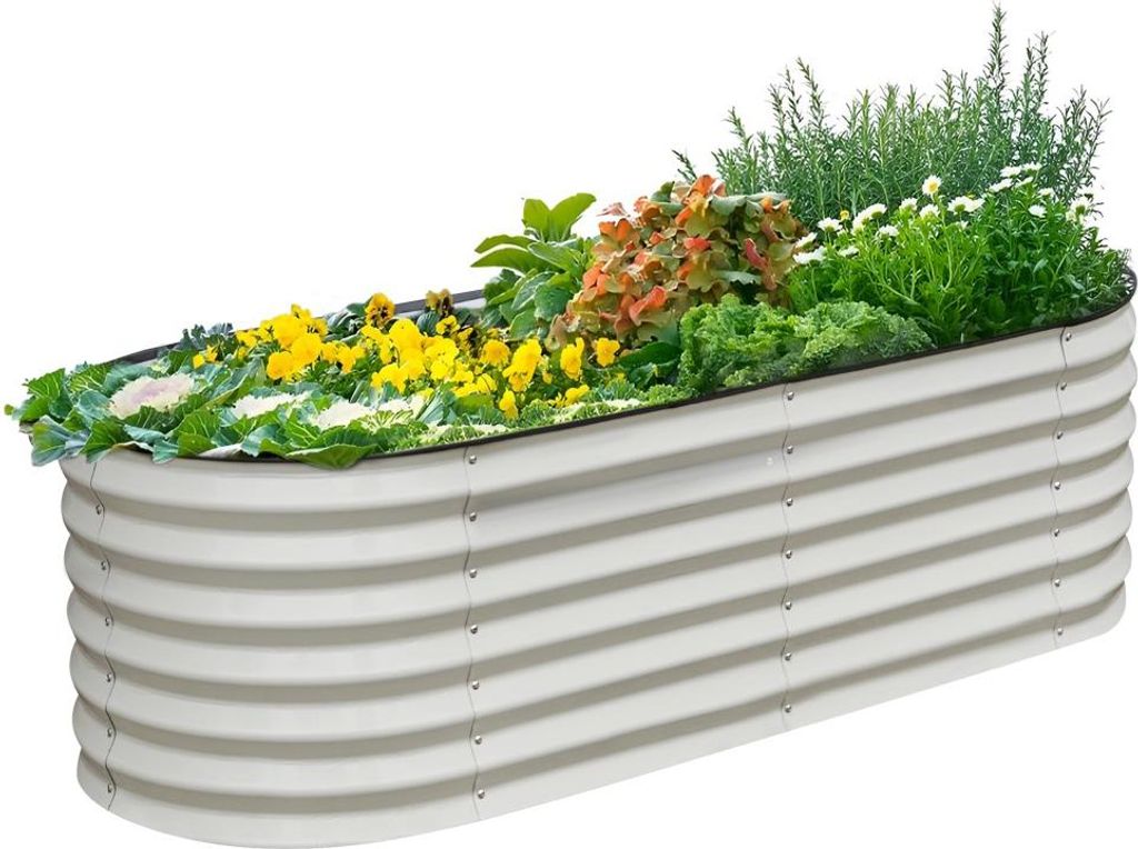 Kondela Metall Hochbeet Sadan Typ 2 - Beige