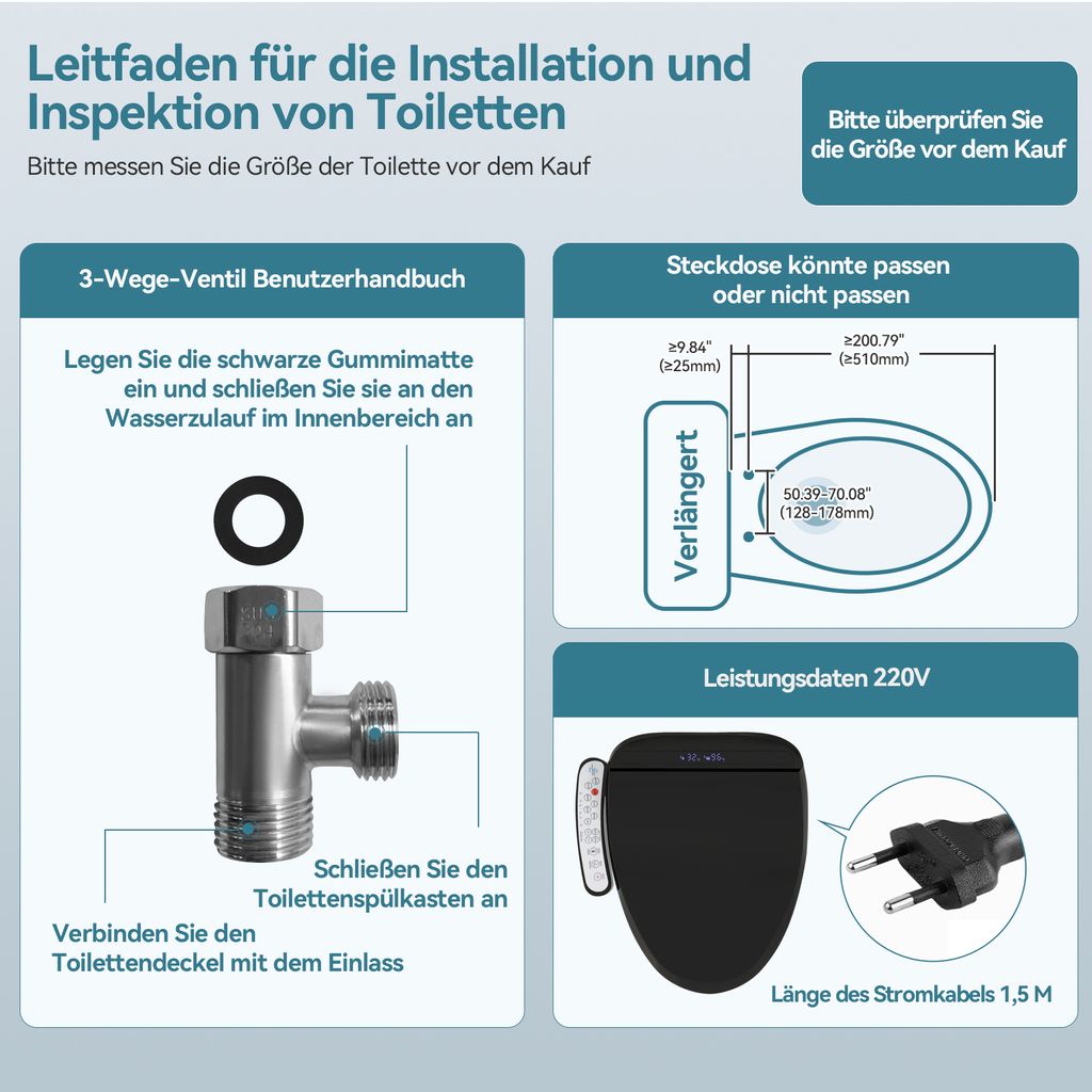 Puluomis WC-Sitze Toilettensitz Smart Automatisch Produktbild 9