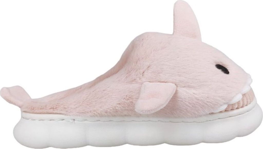 Damen Hausschuhe Haifisch SlipOn Pantoffeln Isoliert Slippers Rox Rosa Gr.39