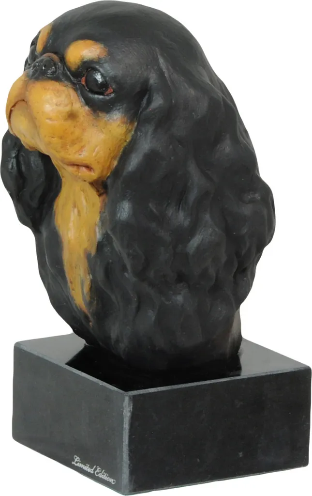 Statue Cavalier King Charles réaliste - Finition artisanale sans défaut