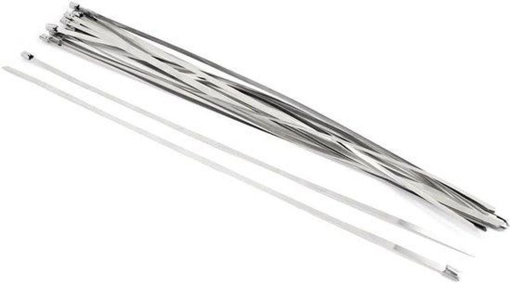 Kabelbinders aus Edelstahl, 400 mm lang, 4,6 mm breit, 20 Stück