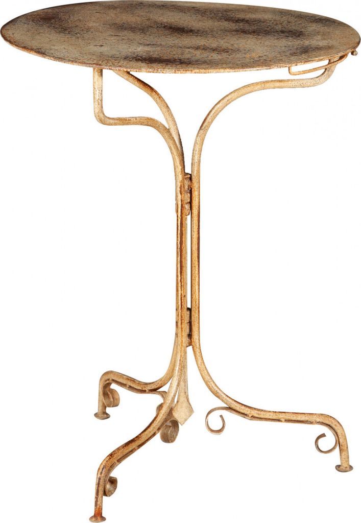 Gartentisch rund eisen 60 x 60 x 77 cm, Gartentisch eisen, Balkontisch rund