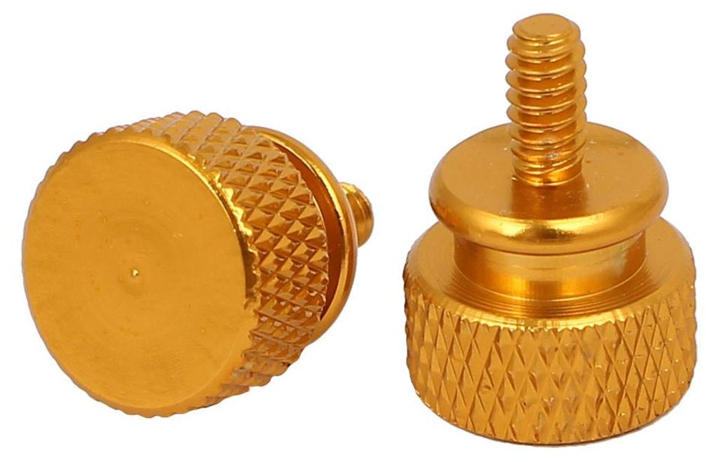 10 Stš¹ck Computer PC Case Vollgewinde ger?ndelt Daumenschrauben Gold 6 # -32