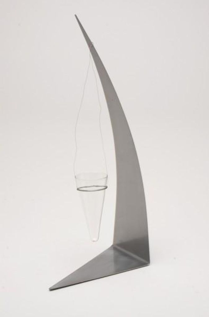 Design-Vase HANG, Glas mit Metall