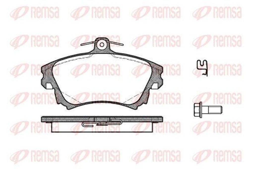 REMSA Bremsbeläge Satz Vorne Bremsklötze für VOLVO V40 Kombi (645) 0708.02