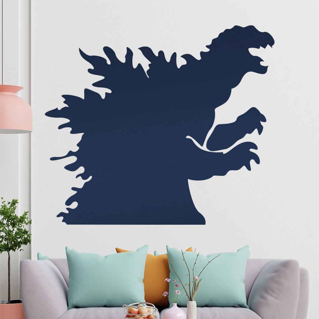 KIWISTAR Feuerdrachen - Dino Flammen Rauch Wandtattoo in 6 Größen - Wandaufkleber Wall Sticker - Dekoration, Küche, Wohnzimmer, Schlafzimmer, Ba...
