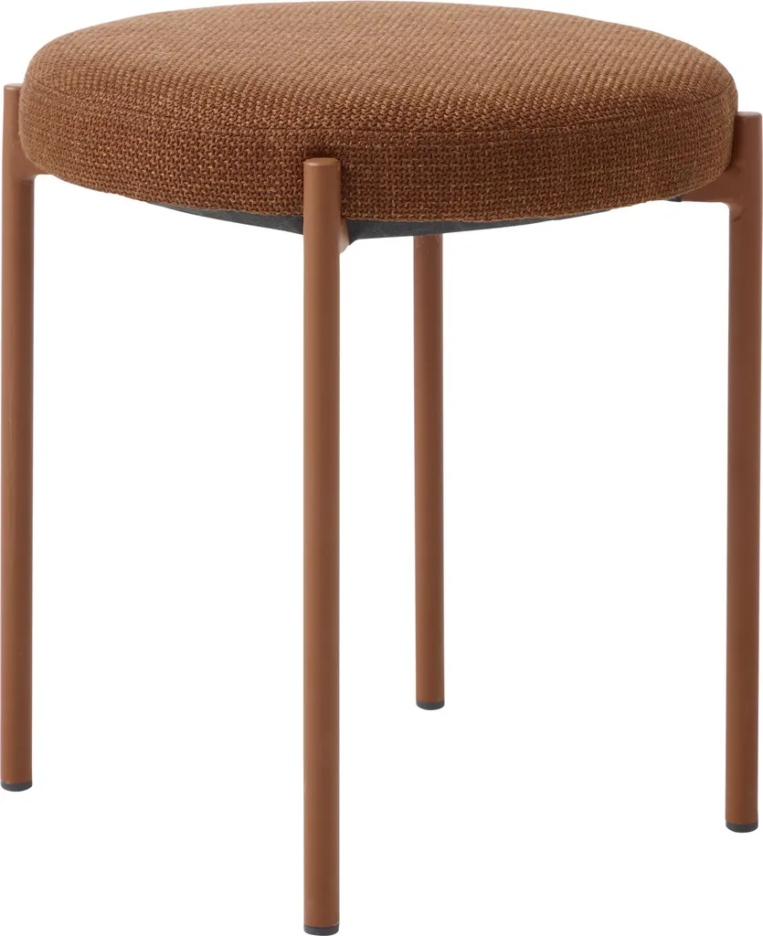 Siège d'Appoint PELICAN pour Salon et Bureau, Set de 4 Poufs Rouille