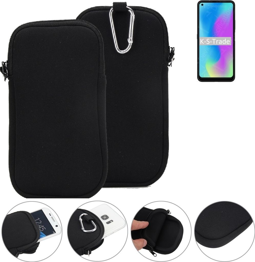 K-S-Trade Neopren-Hülle Handyhülle kompatibel mit HiSense E50 Schutzhülle Neoprenhülle Sleeve Schutz-Hülle Gürtel Tasche Case Holster