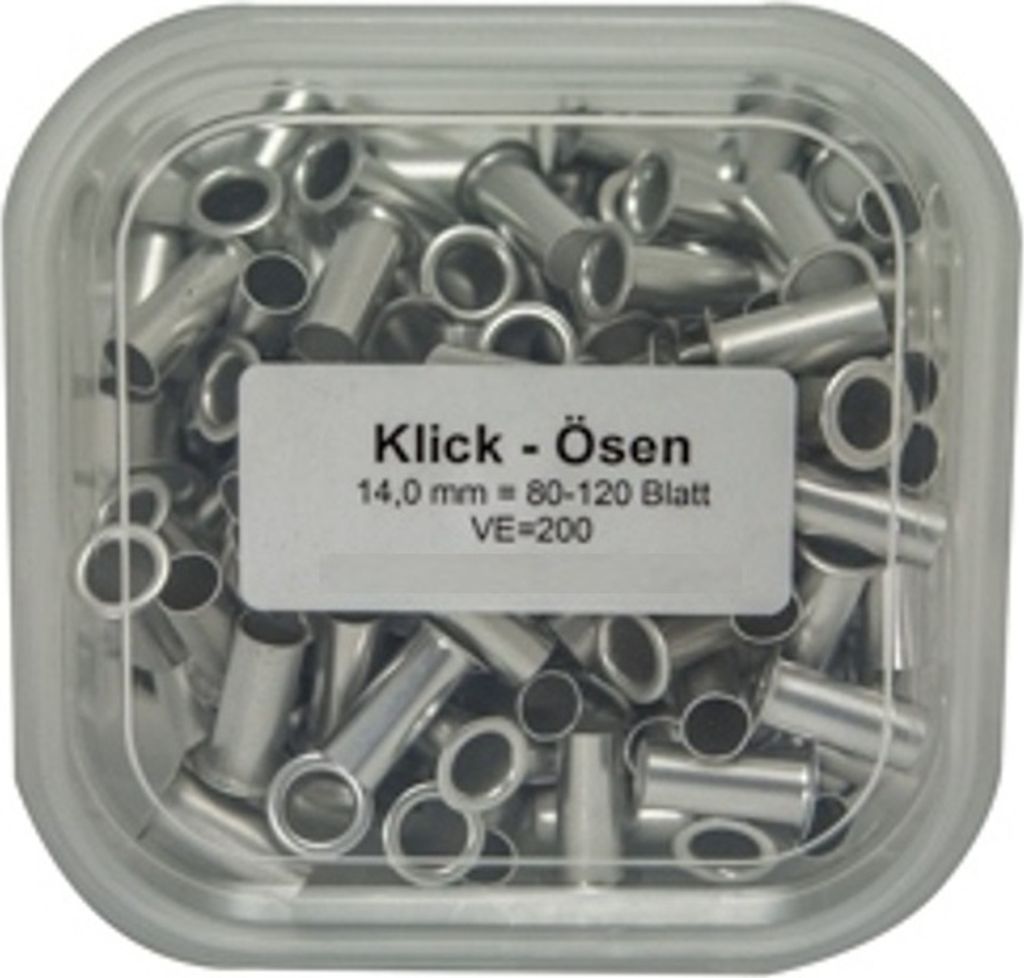 KLICK Ösen Größe-Nr. 5, für Duo 20/35 Premium Ösengerät, Länge 14mm