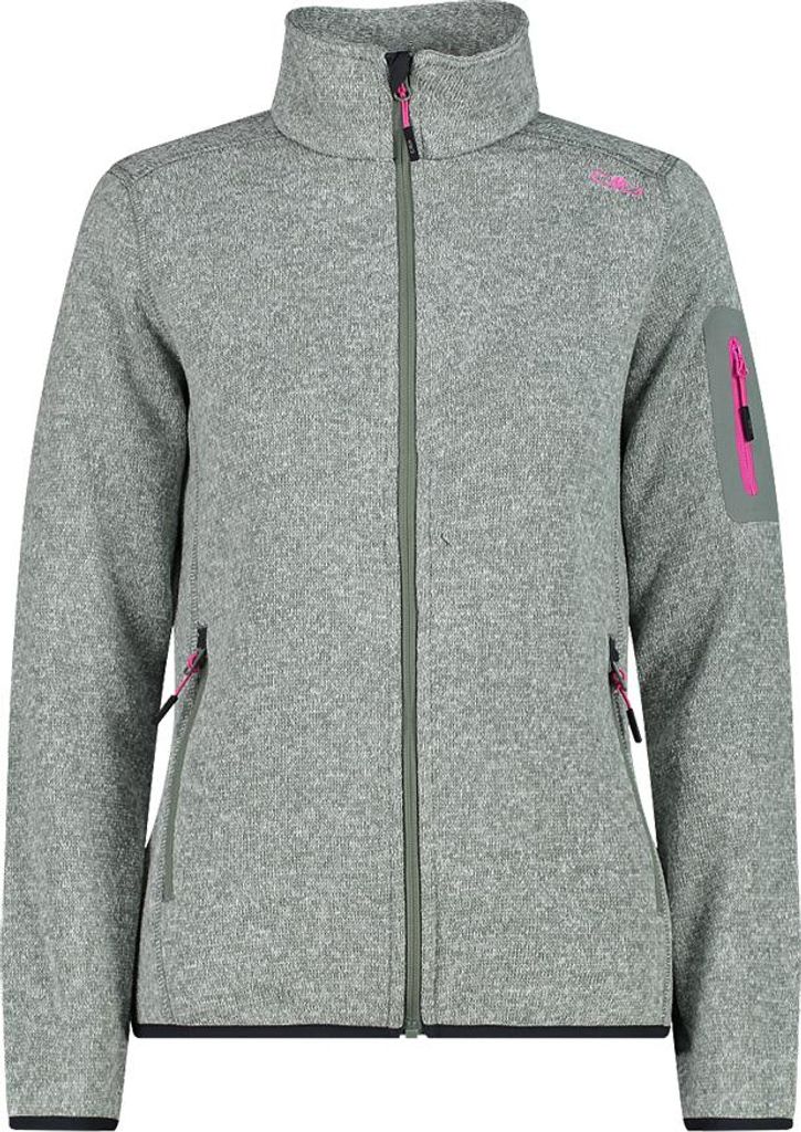 CMP Damen Strickfleecejacke ohne Kapuze 3H14746 : 48 : mineral Farbe: mineral Größe: 48