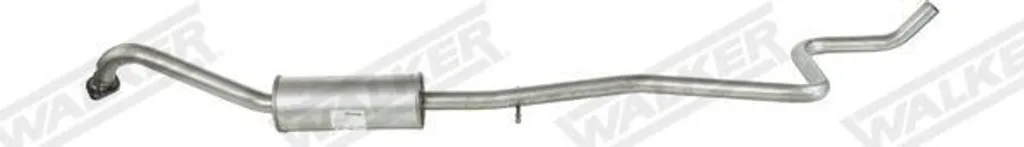 Silencieux central WALKER 24288 robuste pour FORD Fiesta Mk6 JA8 et JR8