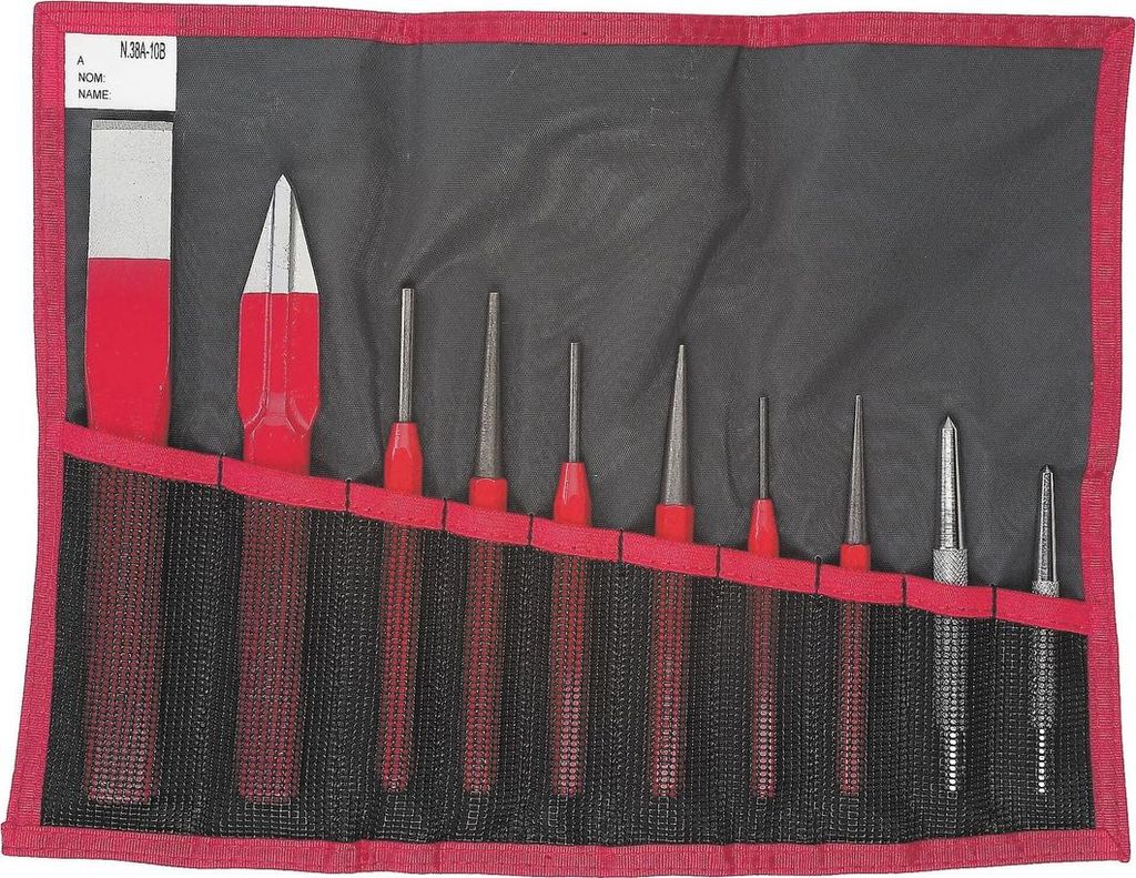 FACOM Durchschläger Set 12-tlg. Tasche