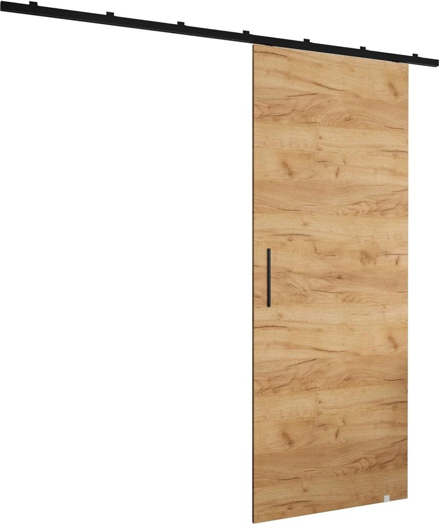 MEBLE KRYSPOL Zonda I Schiebetürset mit Schiene - 90x204 cm - Handwerk Gold