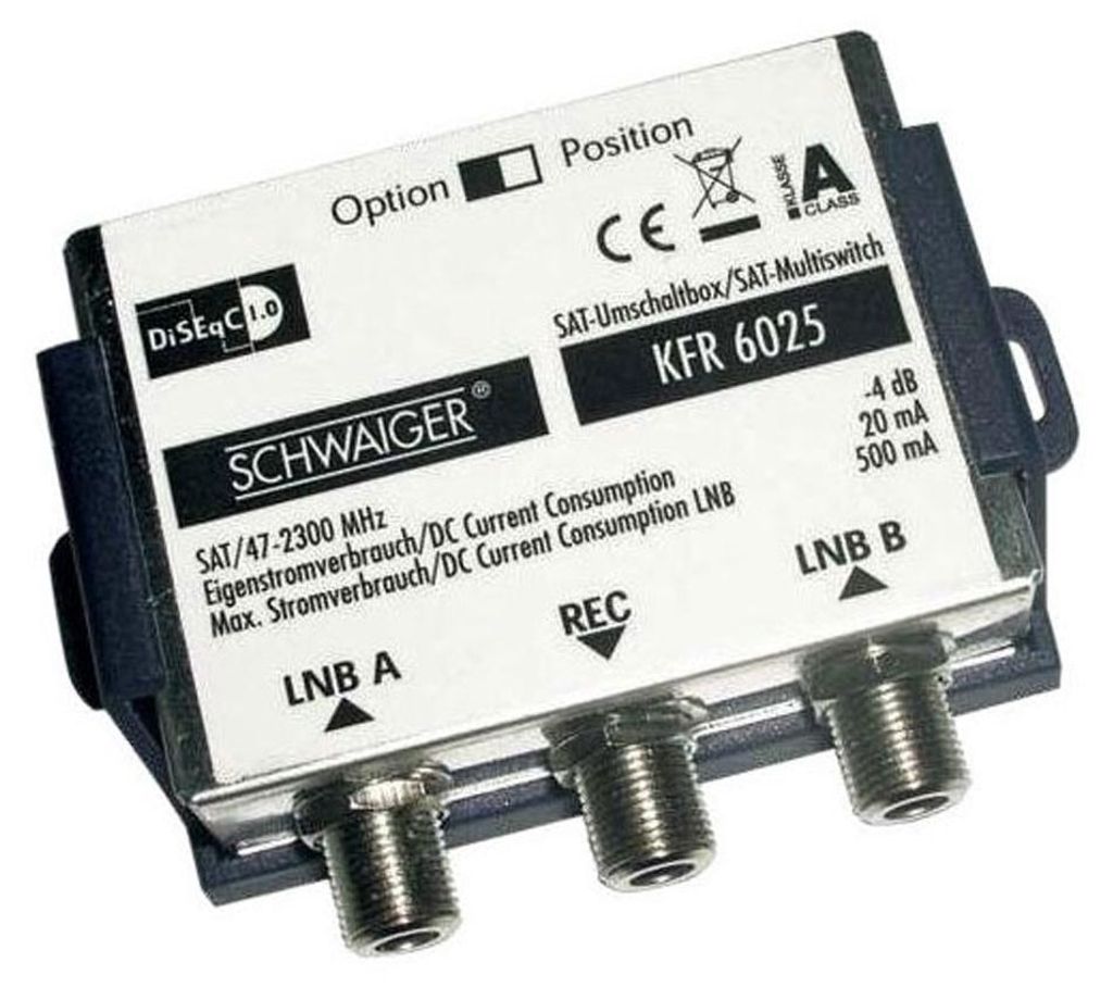 Schwaiger KFR6025531, 2 vstupy/vstupov, 1 výstupy/výstupov, Obrázok produktu 