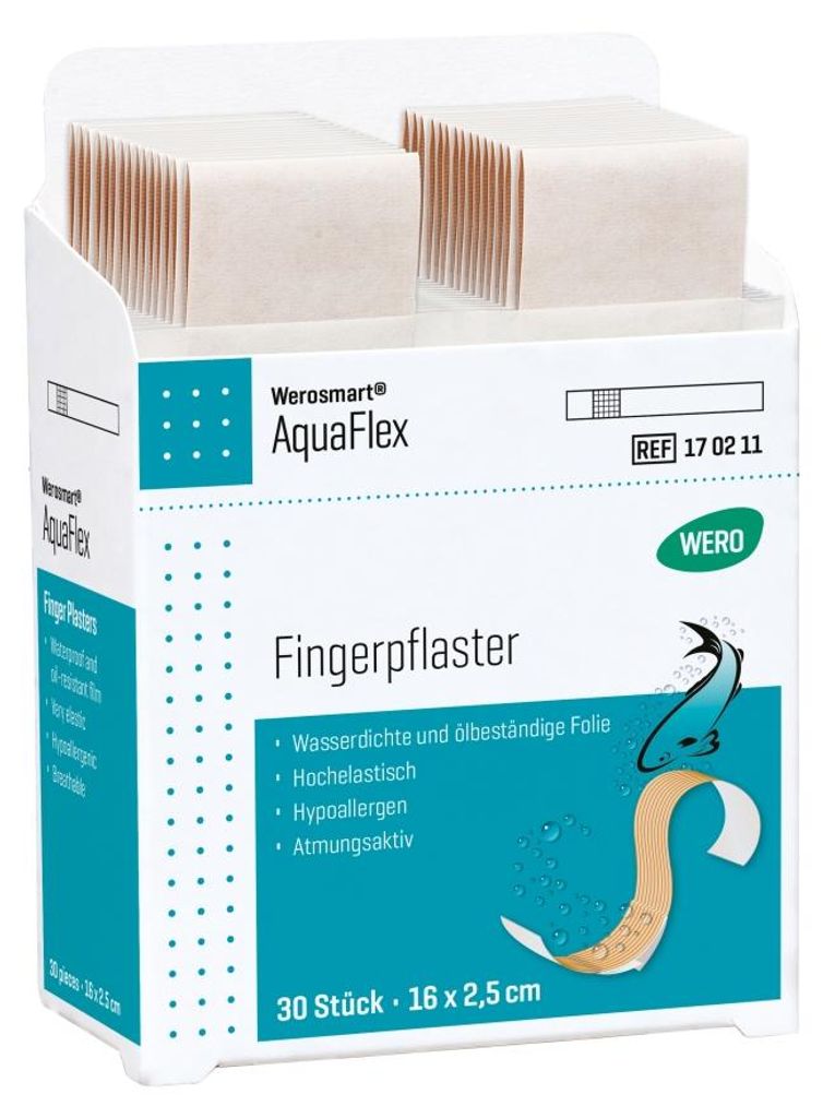 AquaFlex Fingerpflaster, 16 x 2,5 cm, 30 Stk Produktbild 