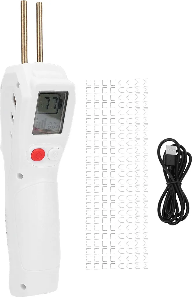 Pistolet de soudage plastique 5000 mAh blanc avec 200 agrafes incluses