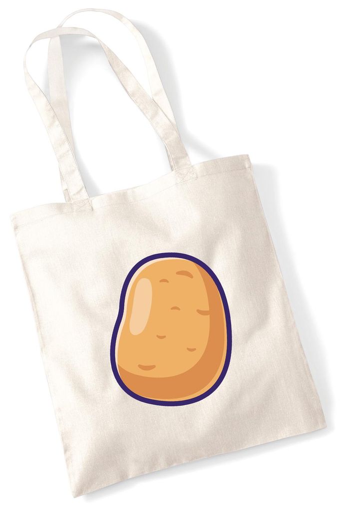 Huuraa Jutebeutel Kartoffel Comic 10 Liter Natural Baumwolle Tasche Geschenkidee