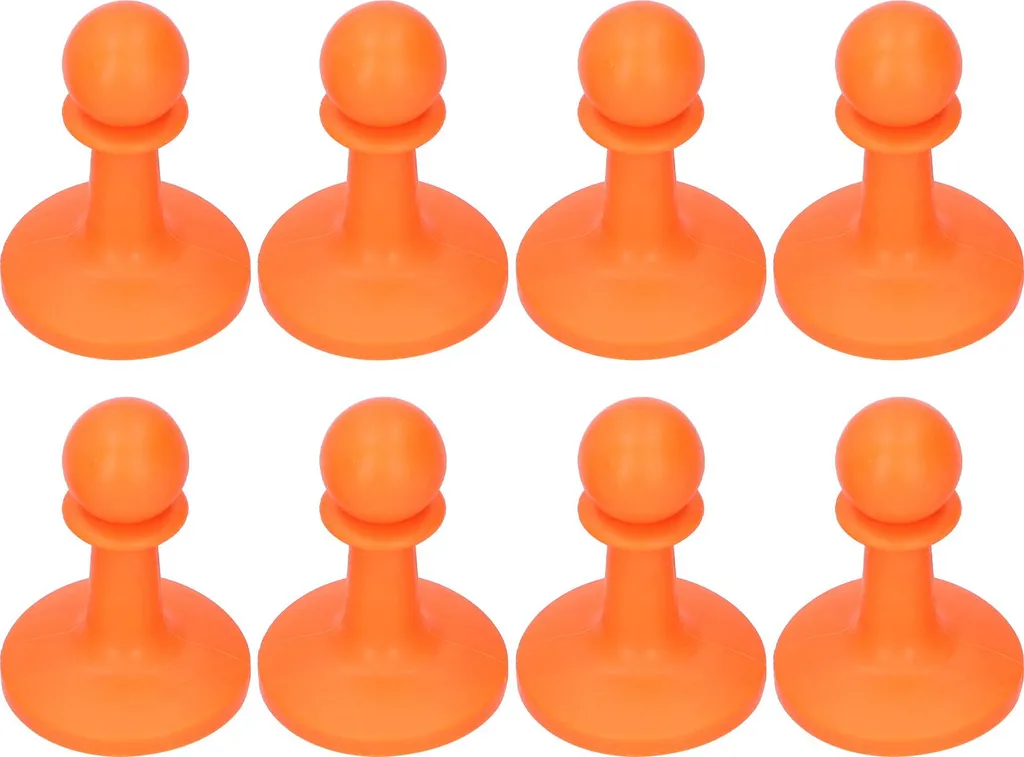 8 pezzi palo della tenda palo di supporto tuono prova tappo per il campeggio all'aperto accessori escursionistici (arancione)