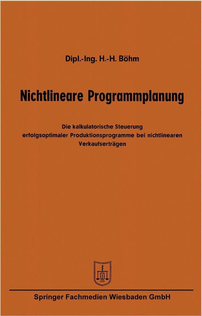 Nichtlineare Programmplanung