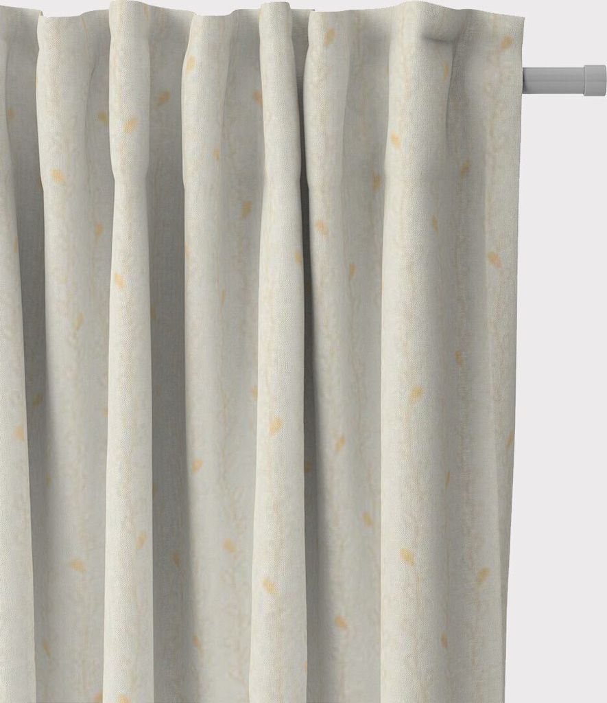 SCHÖNER LEBEN. Vorhang Metallic Blätterraken mint gold 245cm Aufhängung Smok-Schlaufenband