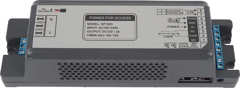 Contrôle d'Accès WiFi pour Porte avec Alimentation 12V 3A et App Tuya