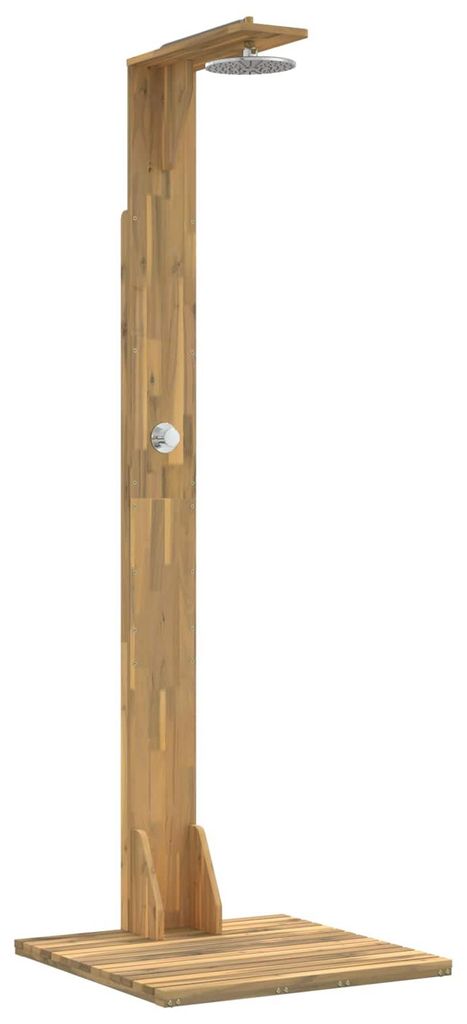 vidaXL Gartendusche 219 cm Massives Akazienholz und Produktbild 
