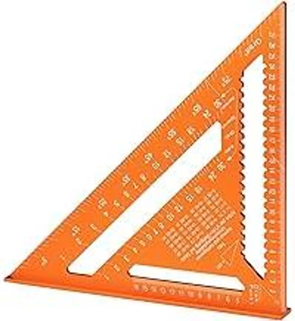 Squadra da carpentiere PICARD 300 mm | Squadra di precisione e squadra da falegname | Tracciatura precisa e misurazione rapida degli angoli | Squadra da carpentiere con calibro per travi | Squadra da carpentiere | Speed Square metrica