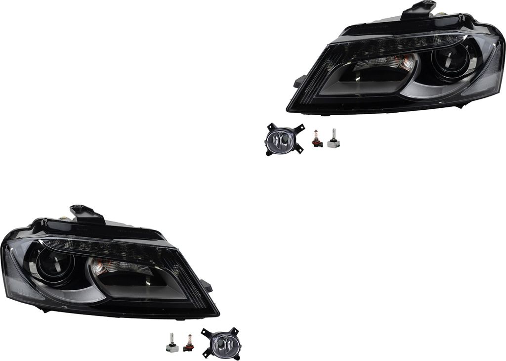 Johns, Scheinwerfer Osram Xenarc Night Breaker Laser Satz passend für Audi A3 8P Nebel 8E0941699C 8E0941699E 8E0941700C 8E0941700E 8P0941029BM 8P0941
