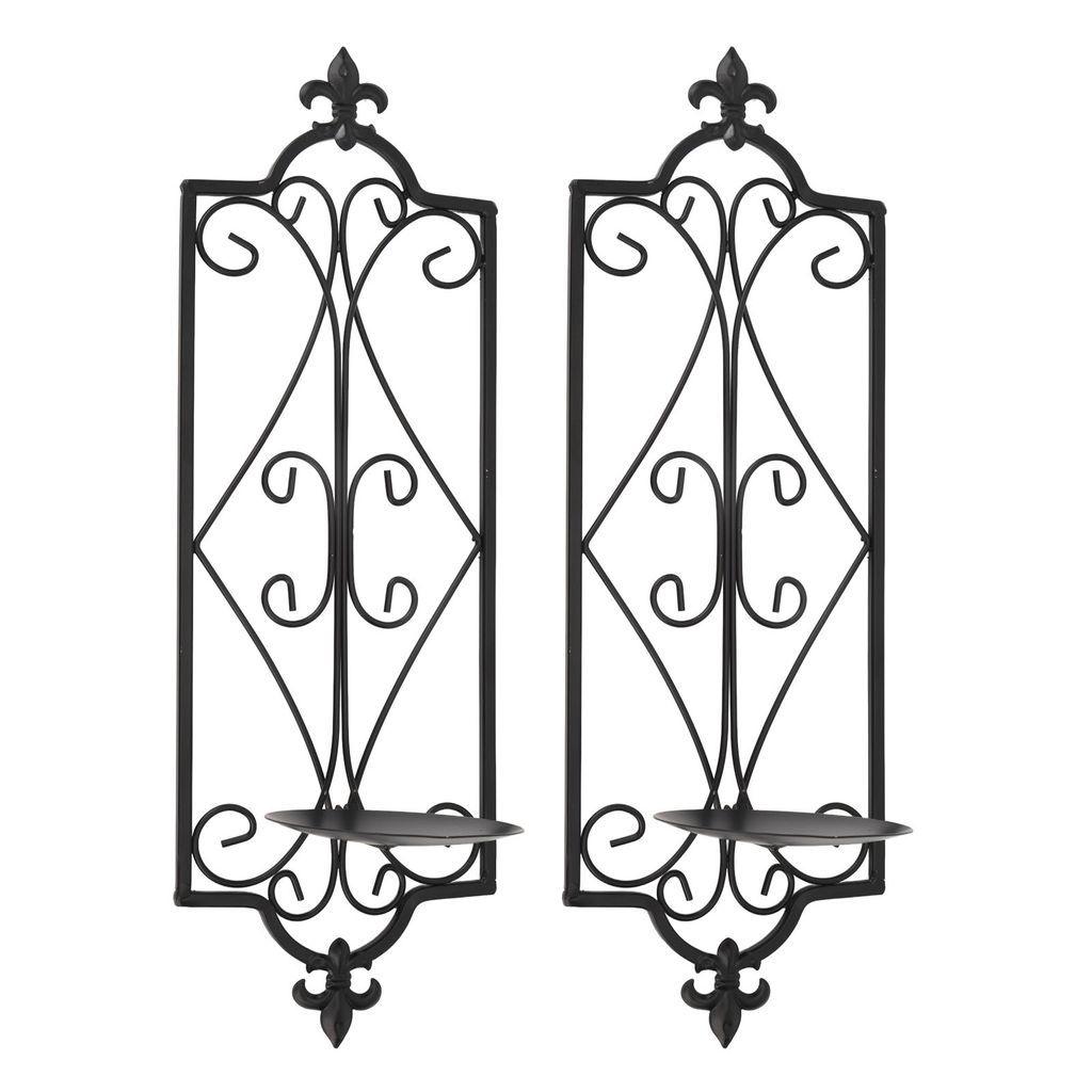 Wall Sconce Kerzenhalter,Wall Candle Sconces Set,Dekorative Wandkerzenhalter,Hanging Iron Wall Candle Sconce Halter,Wall Mount Candle Holder,Wall H...