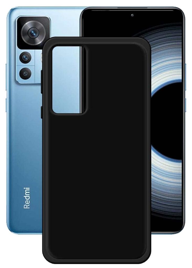Für Xiaomi 12T / 12T Pro Silikon Schutz Schwarz Handy Produktbild 