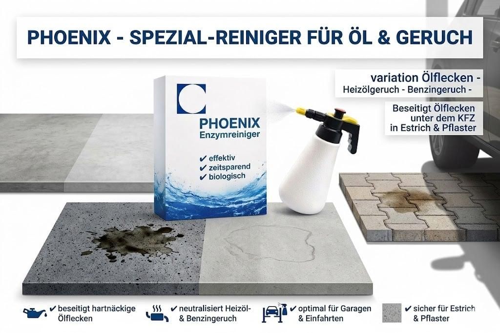 Ölfleck Entferner 20g (1L) Enzymreiniger | PHOENIX