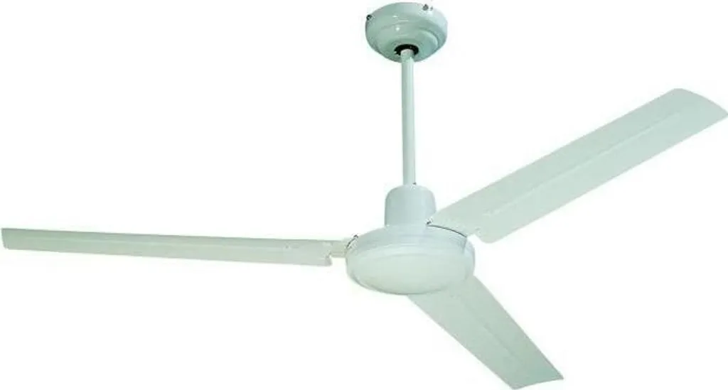 Ventilatore da soffitto Farelek Seychelles, Ø 122 cm, reversibile, 3 pale in metallo verniciate di bianco, 65 W