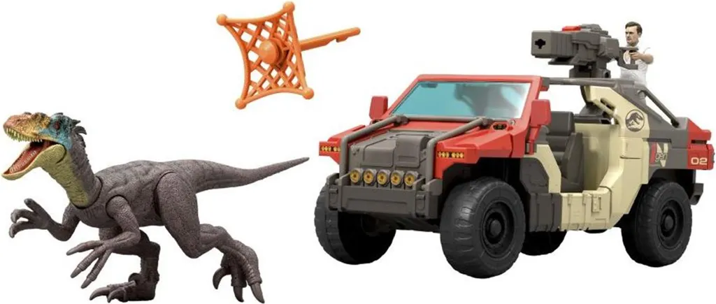 Pack Aventure Jurassic World Voiture Tout Terrain JGB59 avec Dinosaure