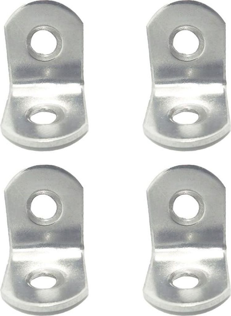 Eckverstärkung AN24, Edelstahl, 20 x 20 x 16 mm. 4 Stück