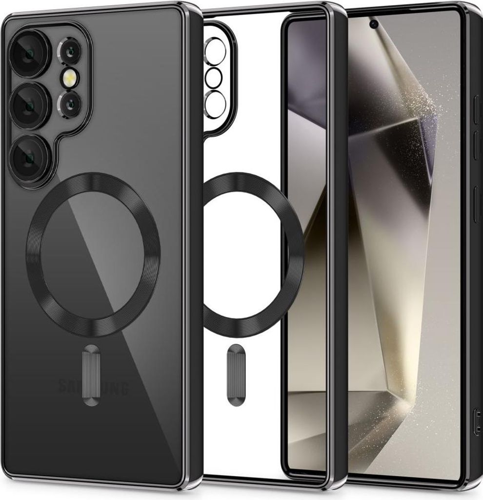 Tech-Protect Magflex Magsafe Galaxy S25 Ultra Glänzend Schwarz