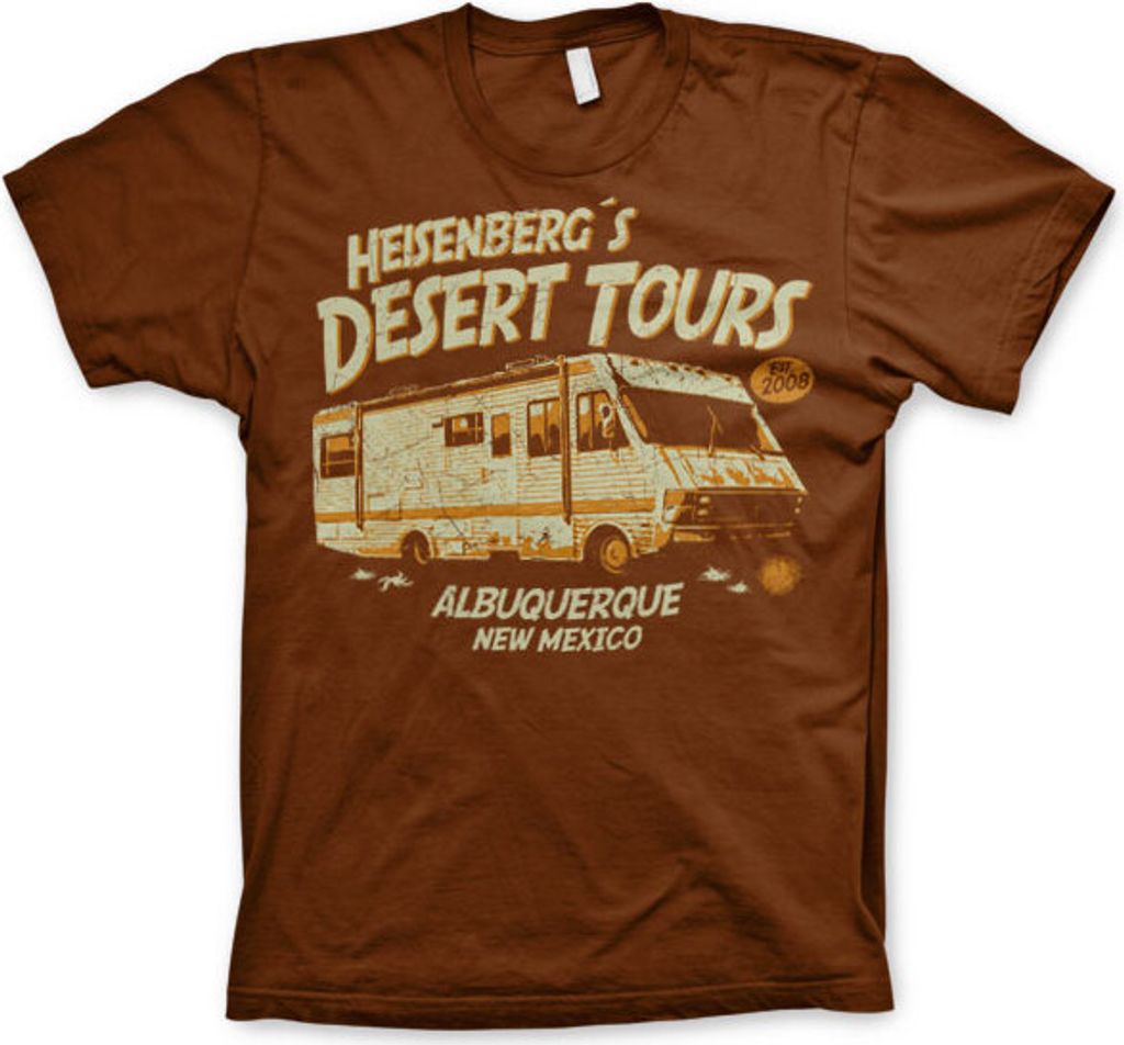 Heisenbergs Desert Tours T-Shirt - Medium - Brown