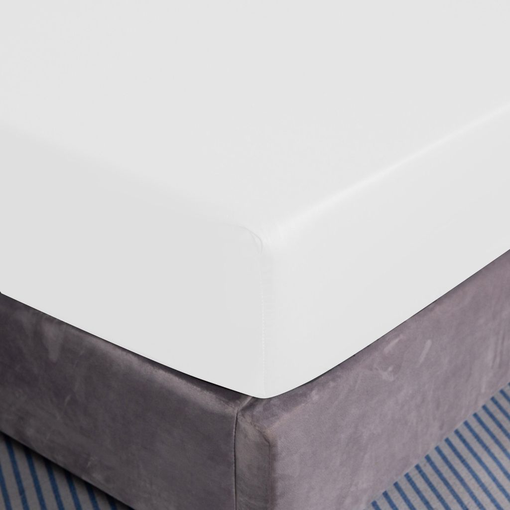 Katoenen spreihoes, 200 x 200 + 25, kleur: ecru Productafbeelding 