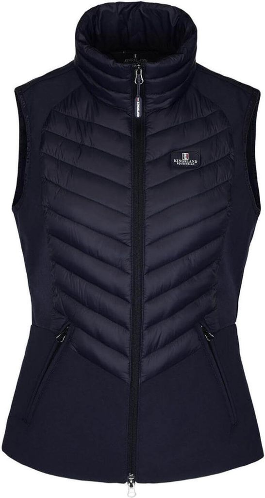 Kingsland Weste Damen Classic Hybrid Softshell Reitweste Navy M